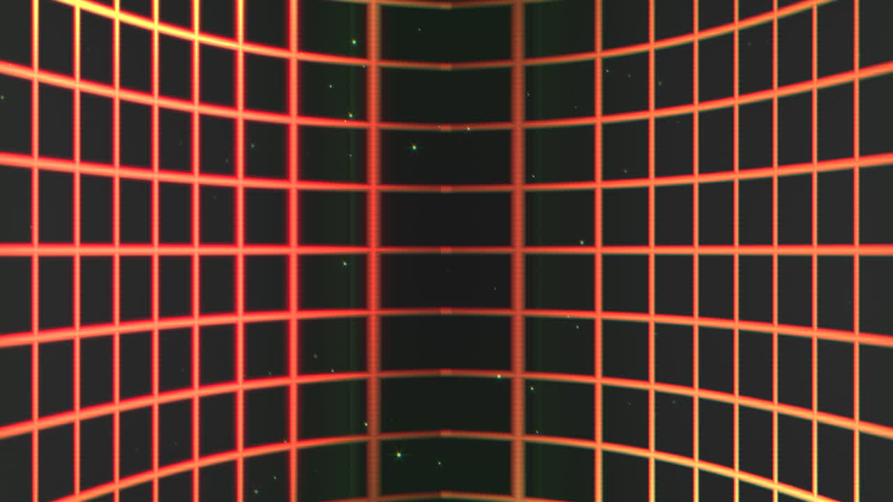 cuadrícula intrincadamente diseñada en tonos alternados de naranja y verde