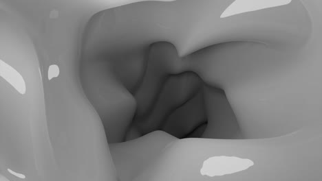formas abstractas 3d grises y blancas