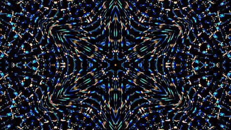 abstract caleidoscopio brillante hermosa línea roja azul movimiento suave con movimiento de luz brillante