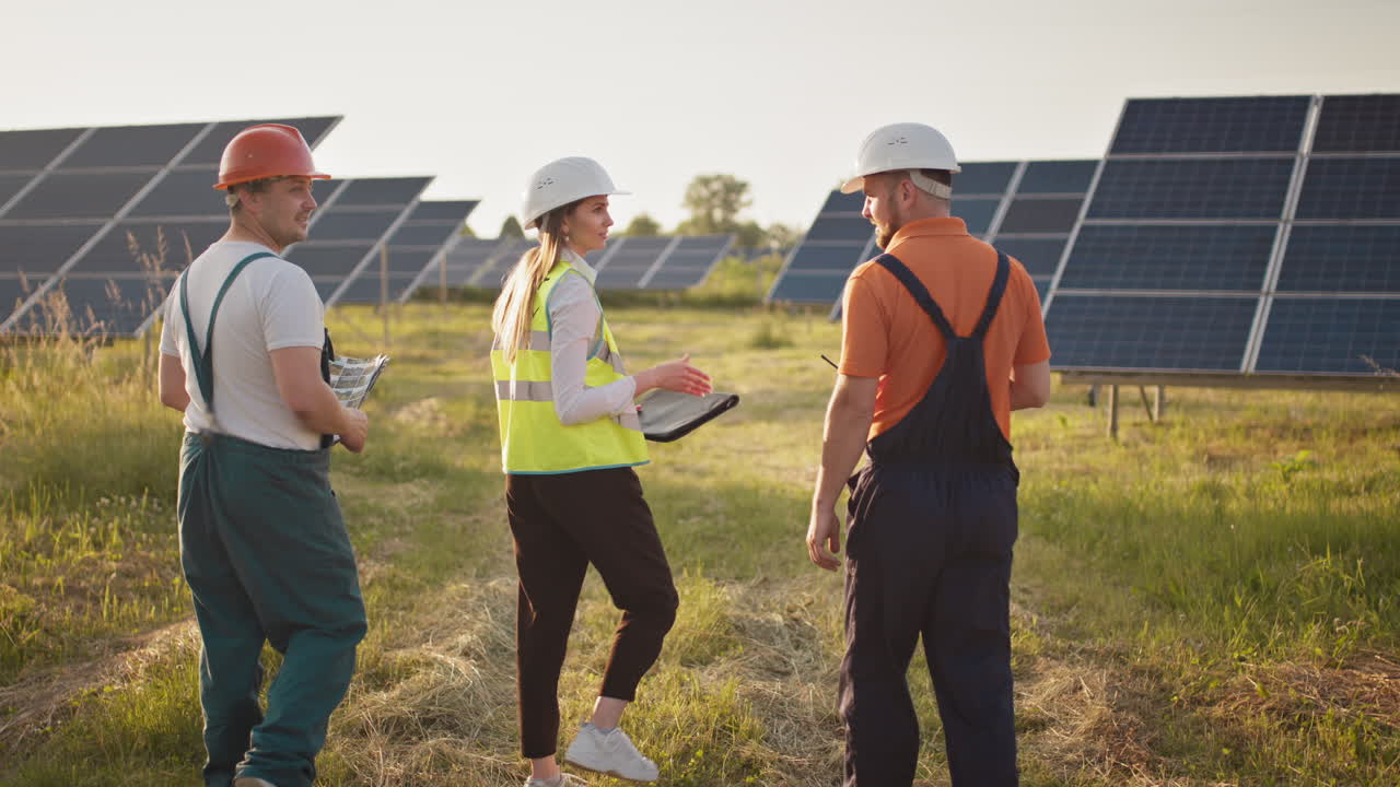 Solar Panel Field Workers