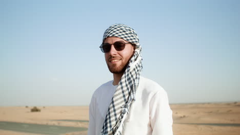 arab guy in the desert