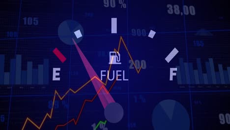 Animación-Del-Procesamiento-De-Datos-Sobre-El-Panel-Del-Automóvil