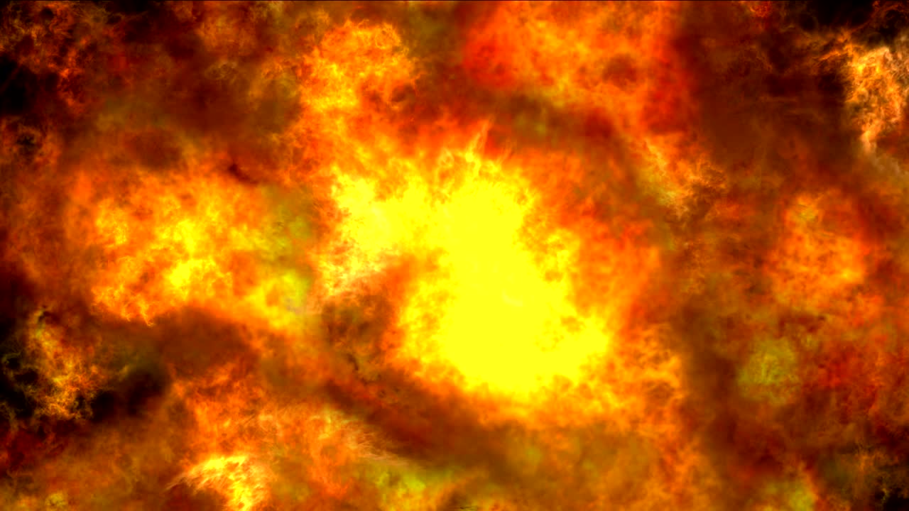 지옥 폭발 화재 4k