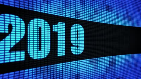 year display on led screen