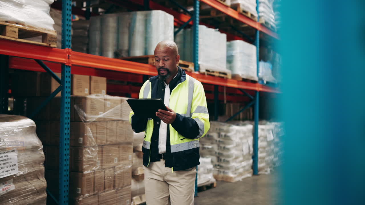 trabajadores del almacén inspeccionando el inventario