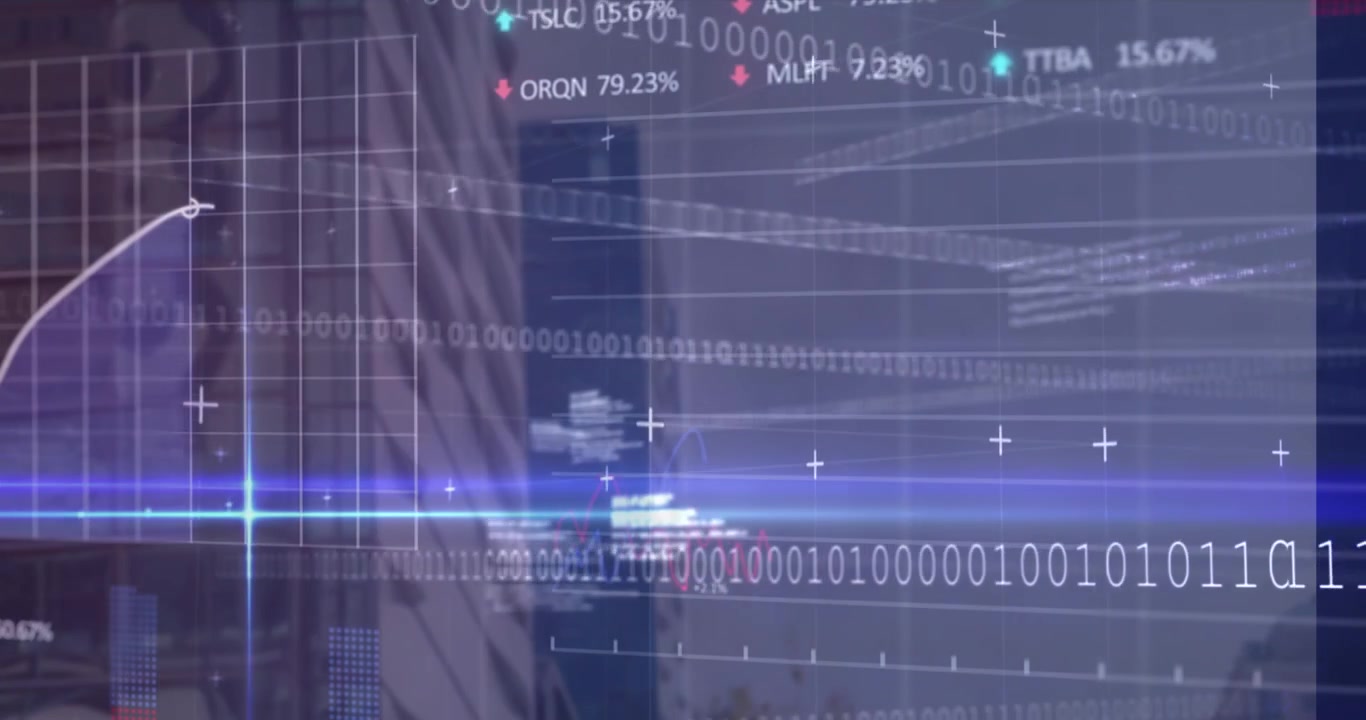 Animation of data processing and financial data processing over grid