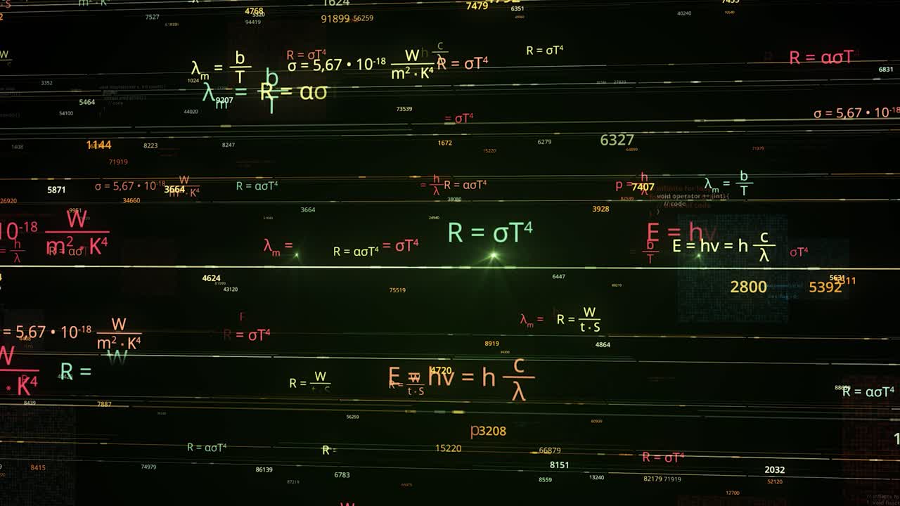 visualización abstracta de las ecuaciones matemáticas