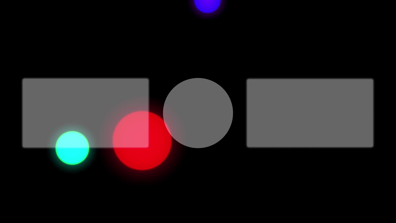 esfera de bola colorida tarjeta de finalización pantalla de finalización gráficos de movimiento