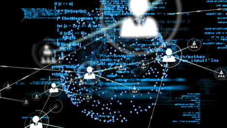 Network-connections-and-data-processing-animation-over-digital-code-background