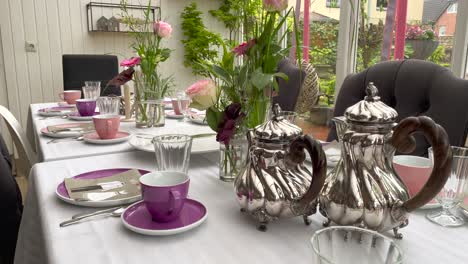 classy table set-up in a fine dining restaurant at daytime