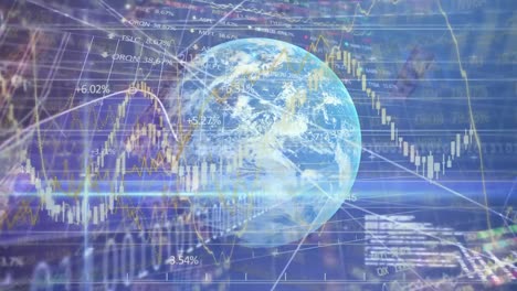 Animación-Del-Globo-Terráqueo-Y-Procesamiento-De-Datos.