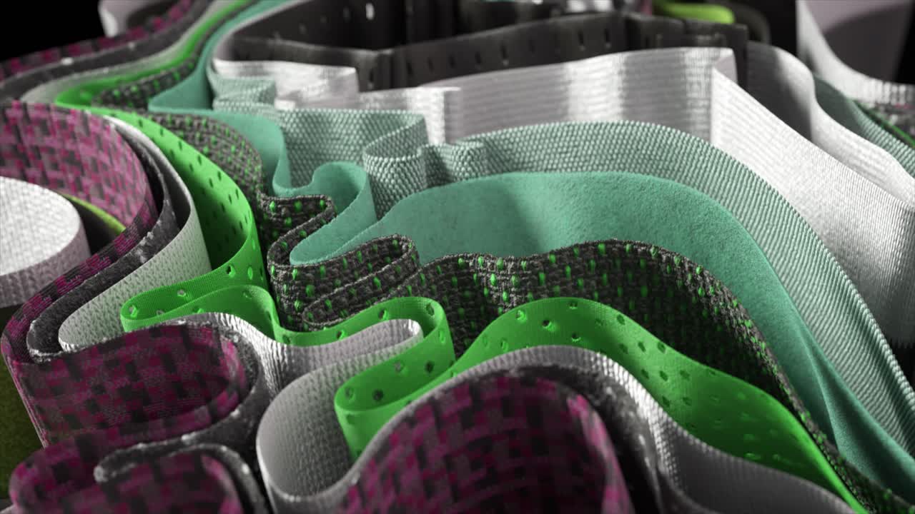 층층 모양으로 된 추상적인 직물 질감