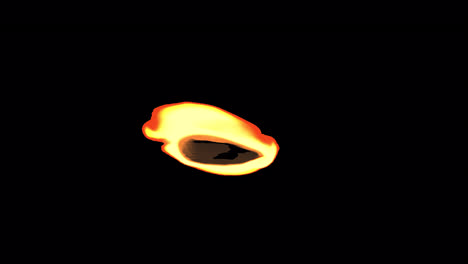 anillo de fuego abstracto