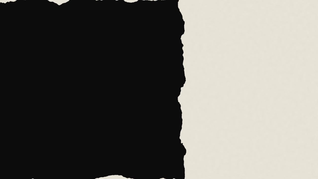 Black Paper Texture Transition Reveal on Off-White Background