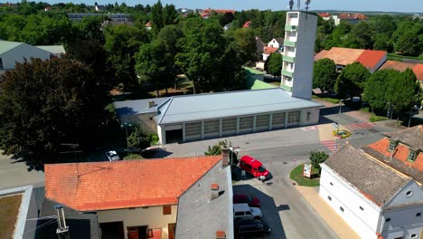 mistelbach, niederösterreich, austria - a daytime perspective of the town - wide shot