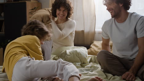 family pillow fight