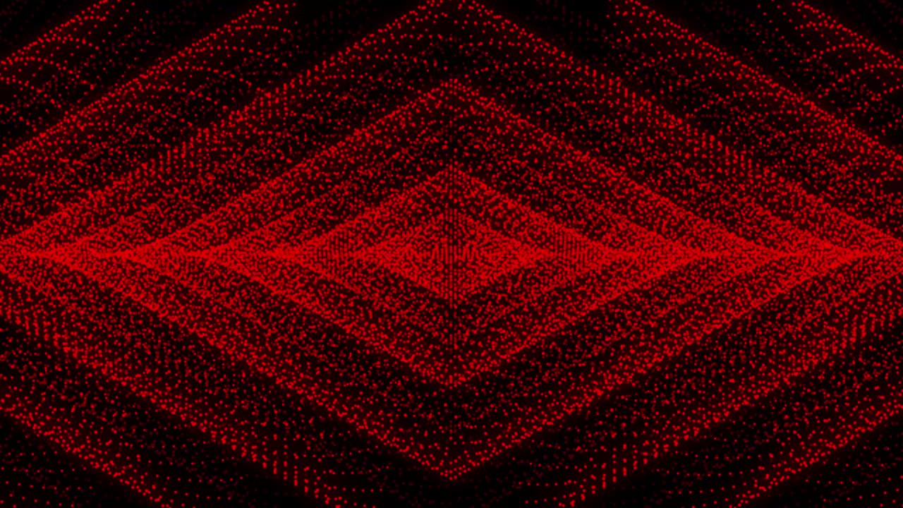 Red Color Dot Shape Pattern animation motion graphics