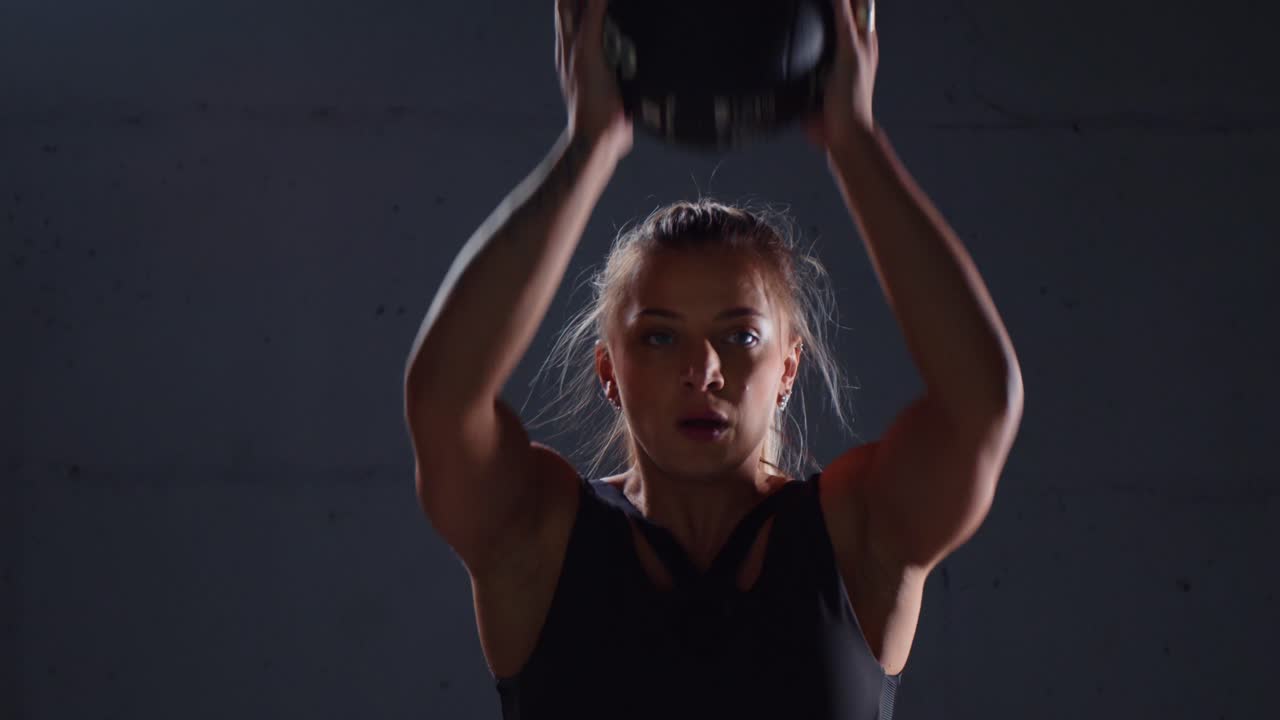 Woman doing a fitness exercise