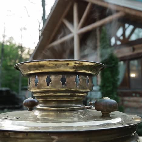 ancient russian samovar