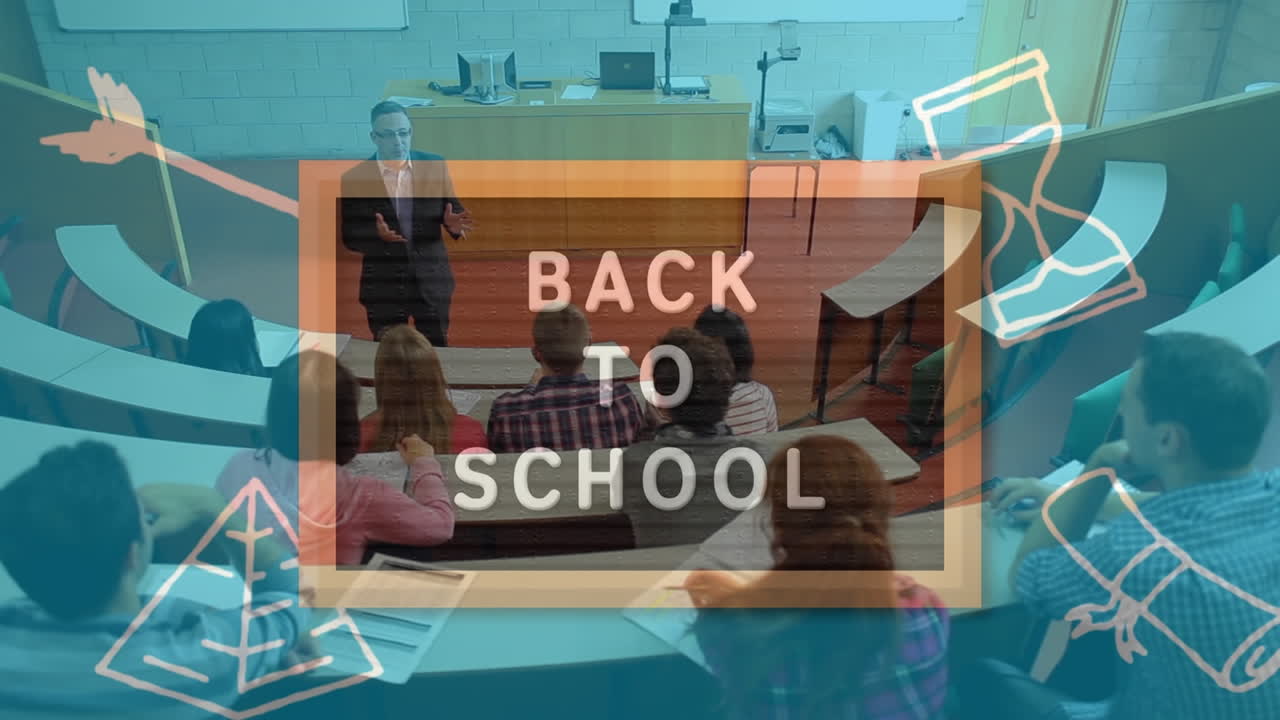 대학에서 학생들을 가르치는 백인 남성 교수에 대항하여 나무 슬레이드에 학교 텍스트로 돌아갑니다.