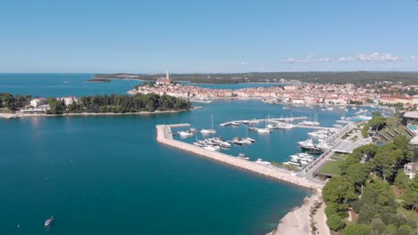 croatia boat harbor port on adriatic sea coast