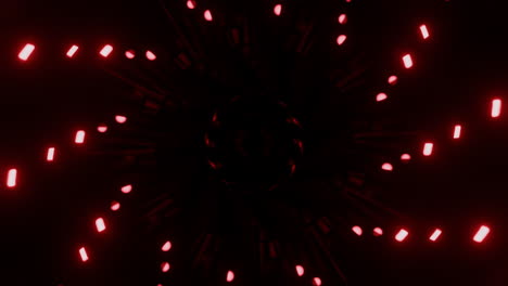 túnel de luz roja abstracto
