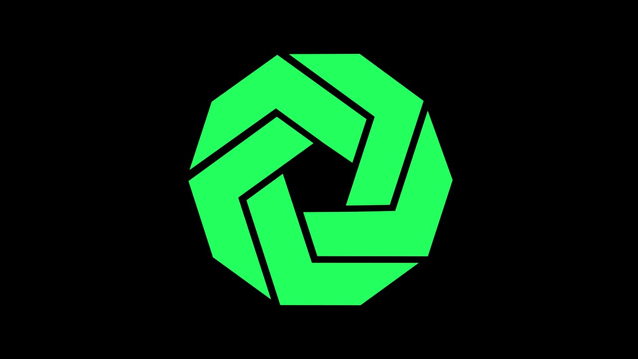 modelo de video 4k con efecto estroboscópico e hipnótico, en formato de video 16: 9.