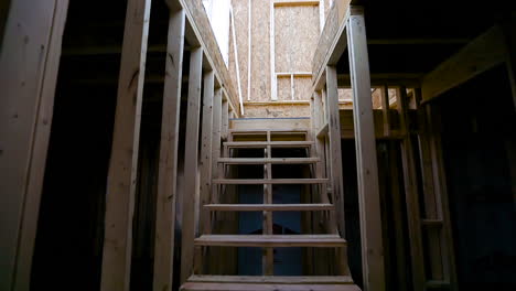 new construction home - looking up stairs