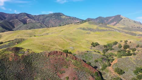 Beautiful-Vista-Aérea-Over-Remote-Hills-And-Mountains-In-Santa-Barbara-County-Central-California-3