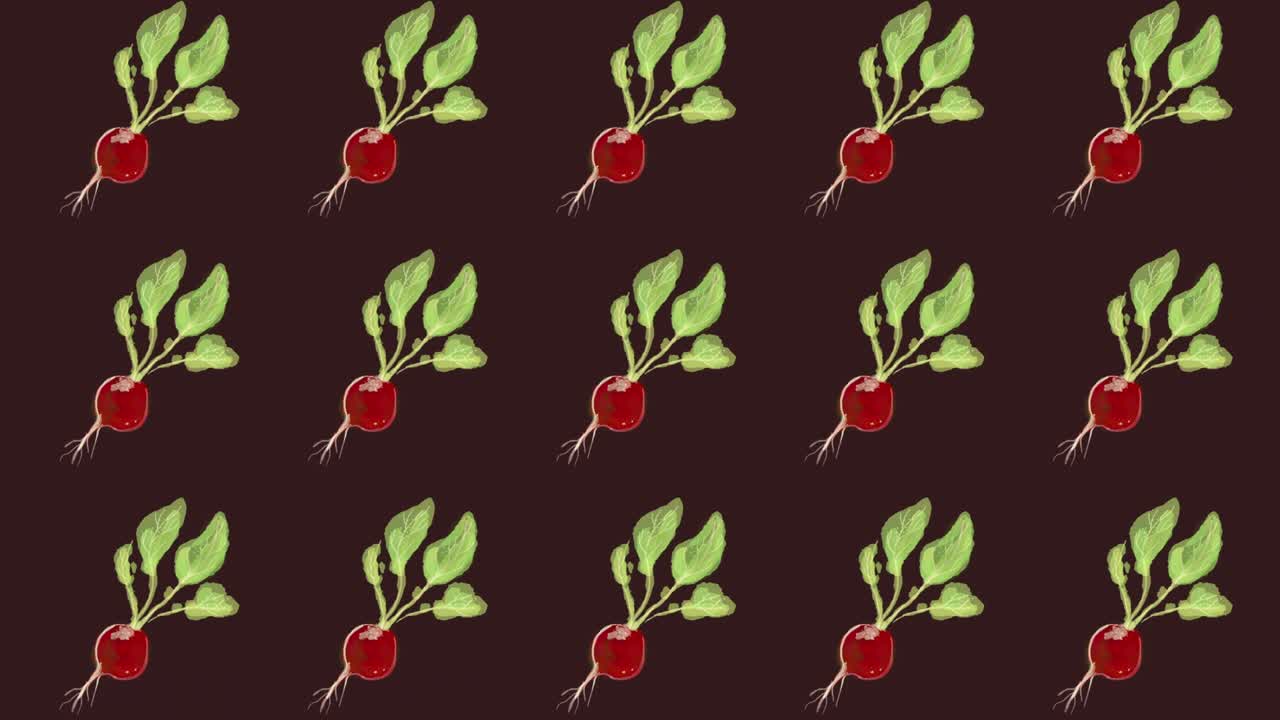 modello di radice, filmati ideali per temi come ricette e cucina, animazione a loop per gli sfondi