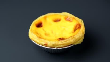 rotating of egg tart in 4k resolution