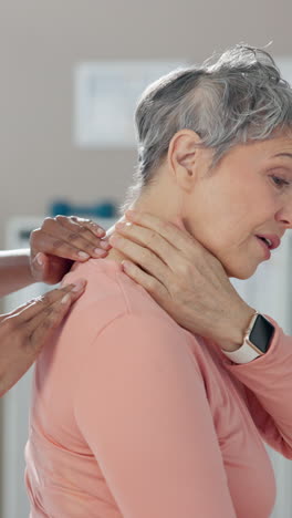 physical therapy session for neck and shoulder pain