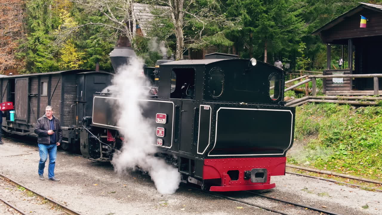 Steam Train on the Tracks