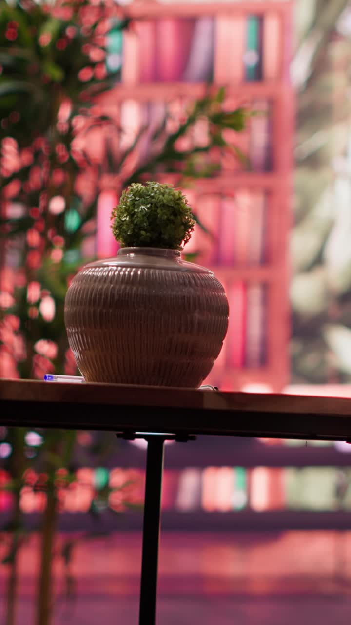 Close Up Pan of Green Velvet Chair and Stylish Interior Decor