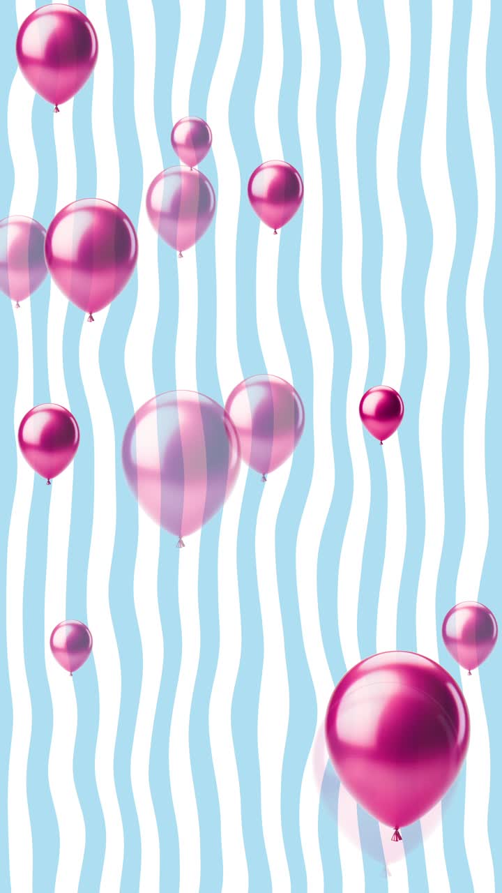 Palloncini colorati e sfere lucide per una festa di compleanno festosa.
