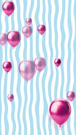 bucles de globos coloridos y bolas de vino brillantes para una fiesta de cumpleaños festiva