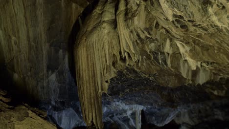 massive stalactite formation in a stalactite cave