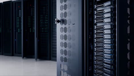 racks de servidores en un centro de datos