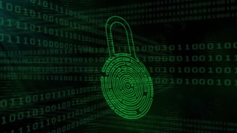 icono de candado de seguridad contra el procesamiento de datos