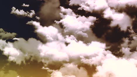 dramatic night sky with clouds