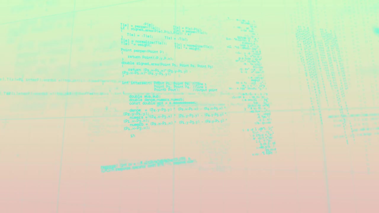 Animation of pastel gradient blending soft green and pink hues smoothly