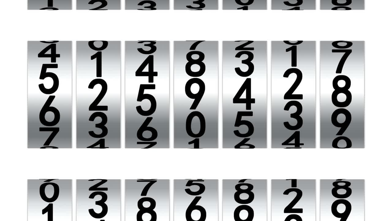 Counter rollers on white