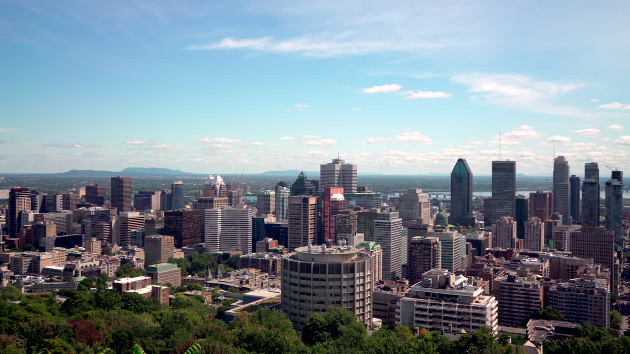 Mont Royal scenic view Montreal Canada on summer