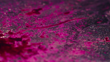 colourful, organic, liquids macro shots buzzing and flowing