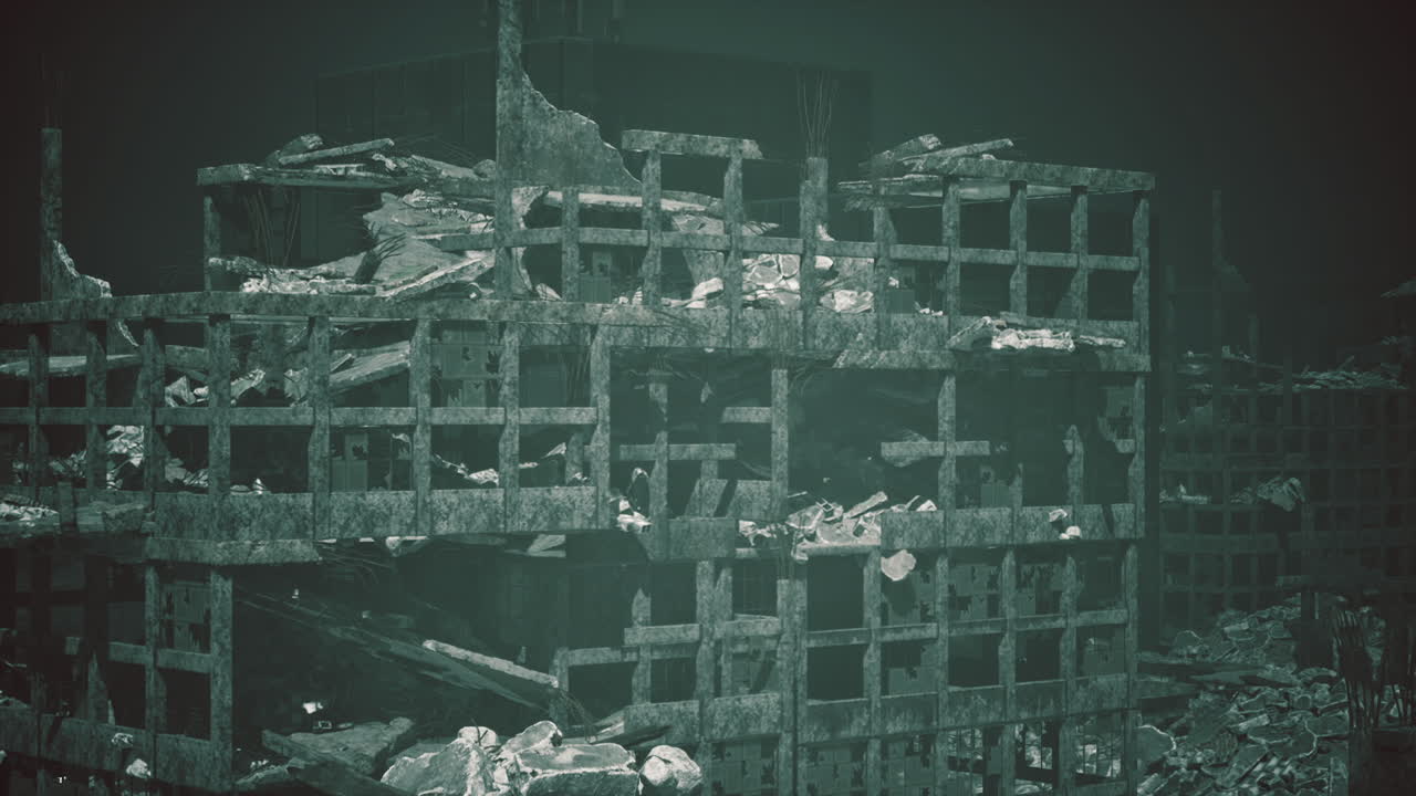 Abandoned structure submerged underwater reveals remnants of lost history