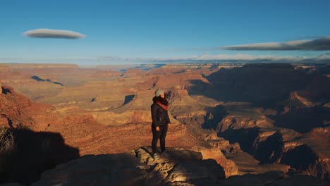 young woman at grand canyon, arizona