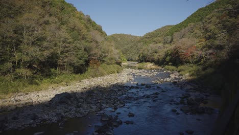 mukogawa a principios de otoño, senderismo en hyogo japón