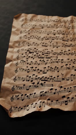 notas de música antigua