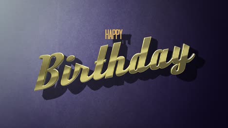 retro happy birthday text on purple vintage texture in 80s style