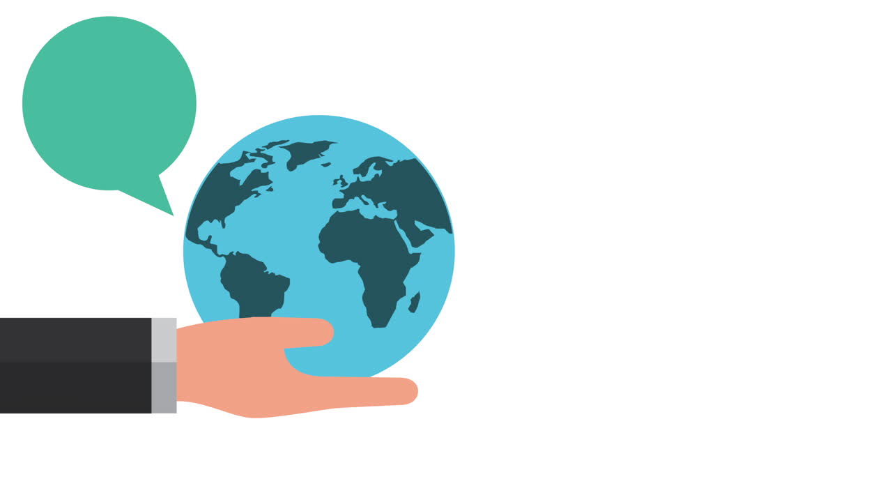 손으로 지구를 들어 올리고, 말 거품을 들고